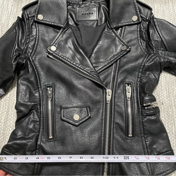 Blank NYC Women’s Faux Leather Black Moto Jacket Size XS - Picture 3 of 15
